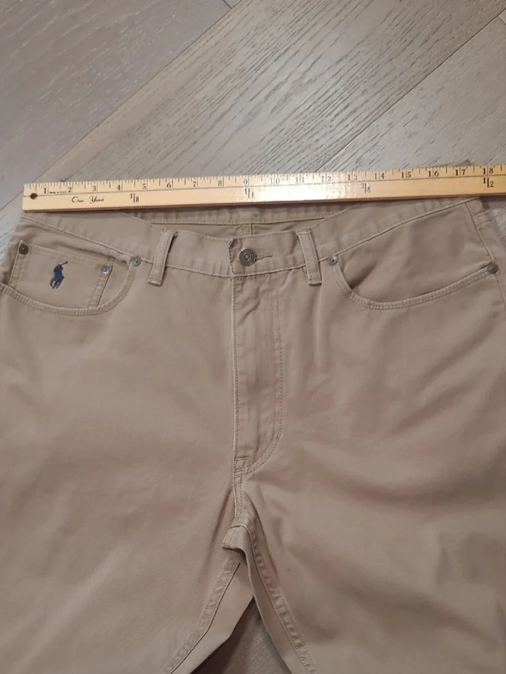 Polo Ralph Lauren Jeans Men's sz 36*/32* 650 Straight Leg Light Brown Pants